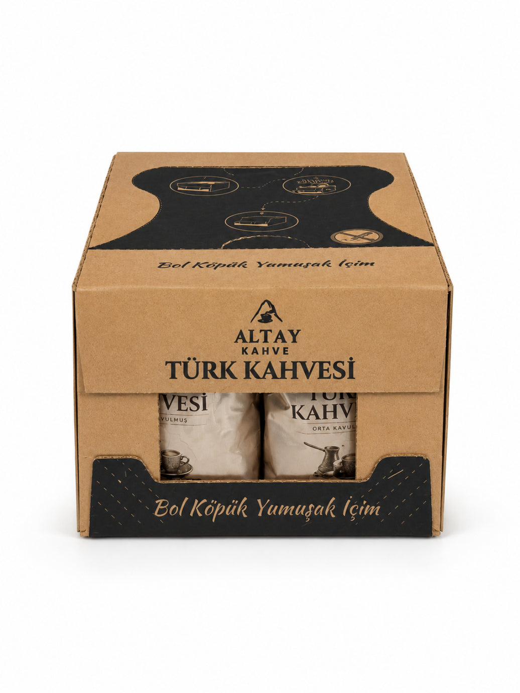 100 g Türk Kahvesi 25’li Koli – Yumuşak İçim, Orta Kavrulmuş