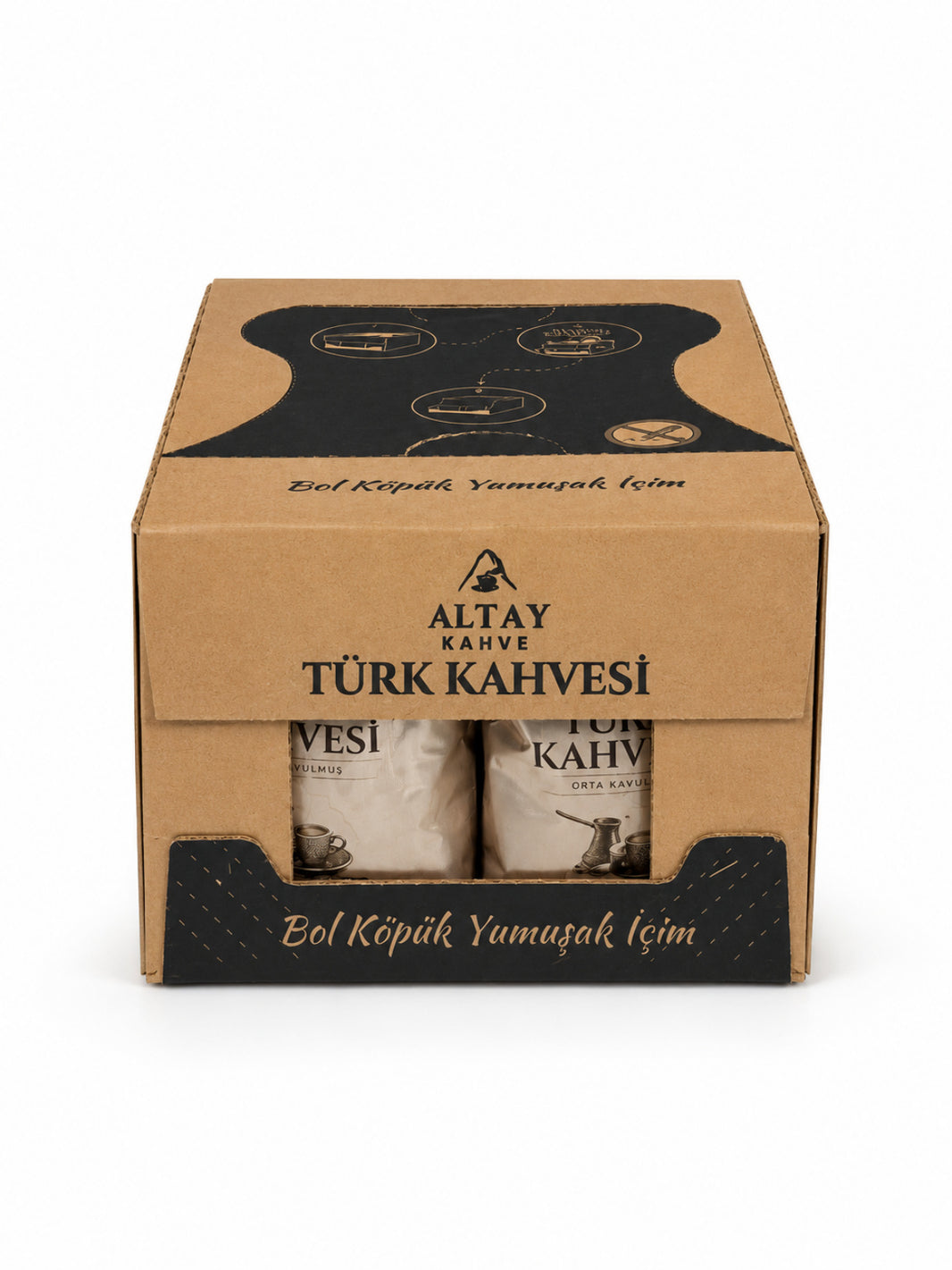 100 g Türk Kahvesi 25’li Koli – Yumuşak İçim, Orta Kavrulmuş
