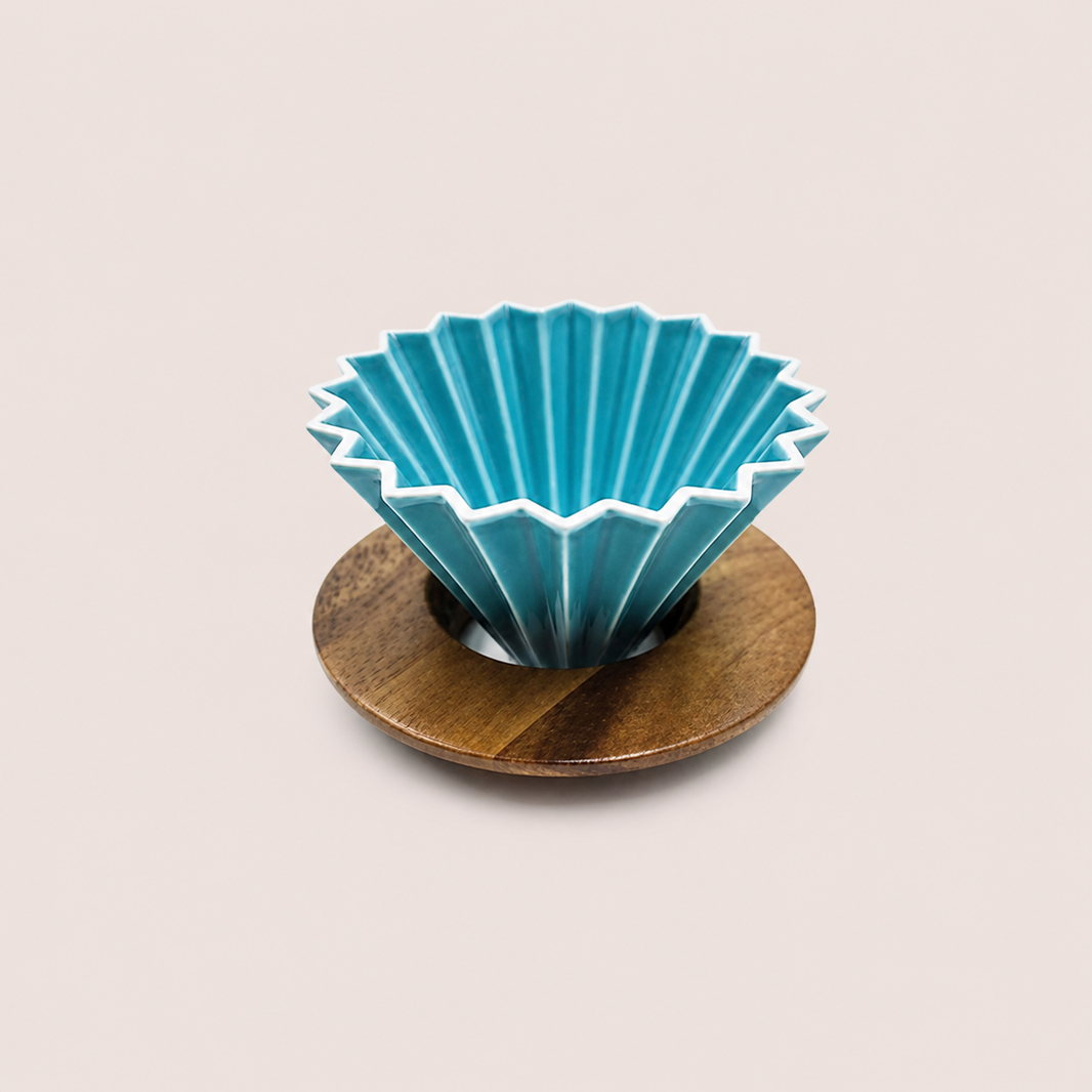 Ahşağ Standlı Dripper Mavi